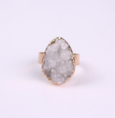 Anillo artesanal con piedra de ágata natural. distintos colores. Elige el tuyo.