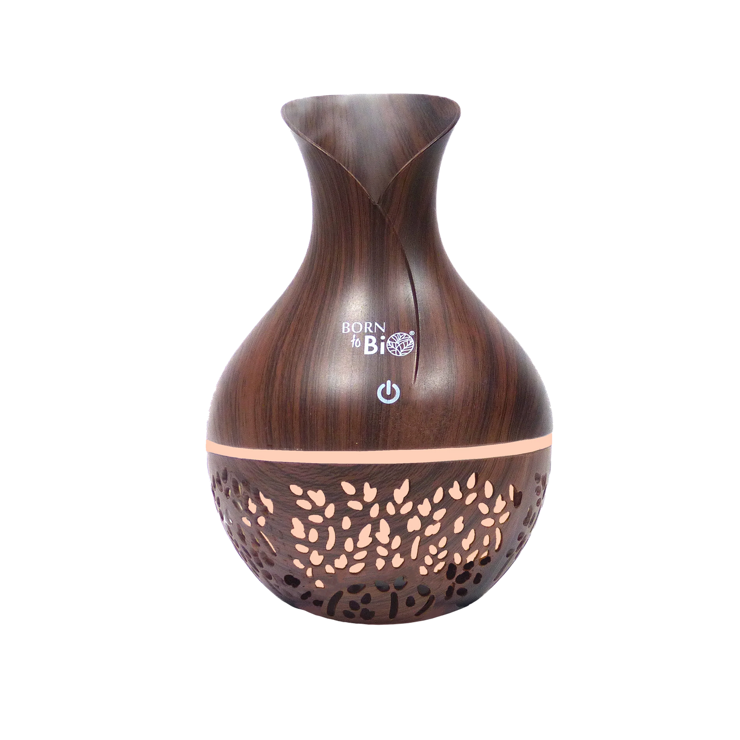 Difusor y Humidificador USB Portátil de Madera Oscura | 130 ml