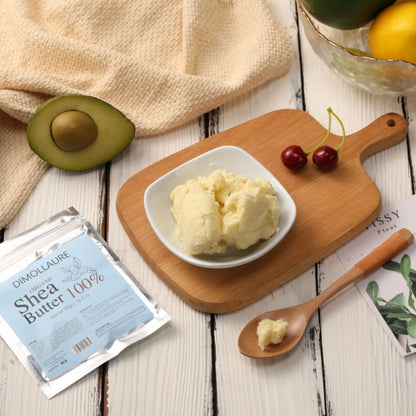 Aceite de manteca de karité Dimollaure natural sin refinar Cuidado de la piel orgánico Hidratante masaje corporal Cuidado del cabello Aceite esencial Aceite portador de aceite corporal 50g