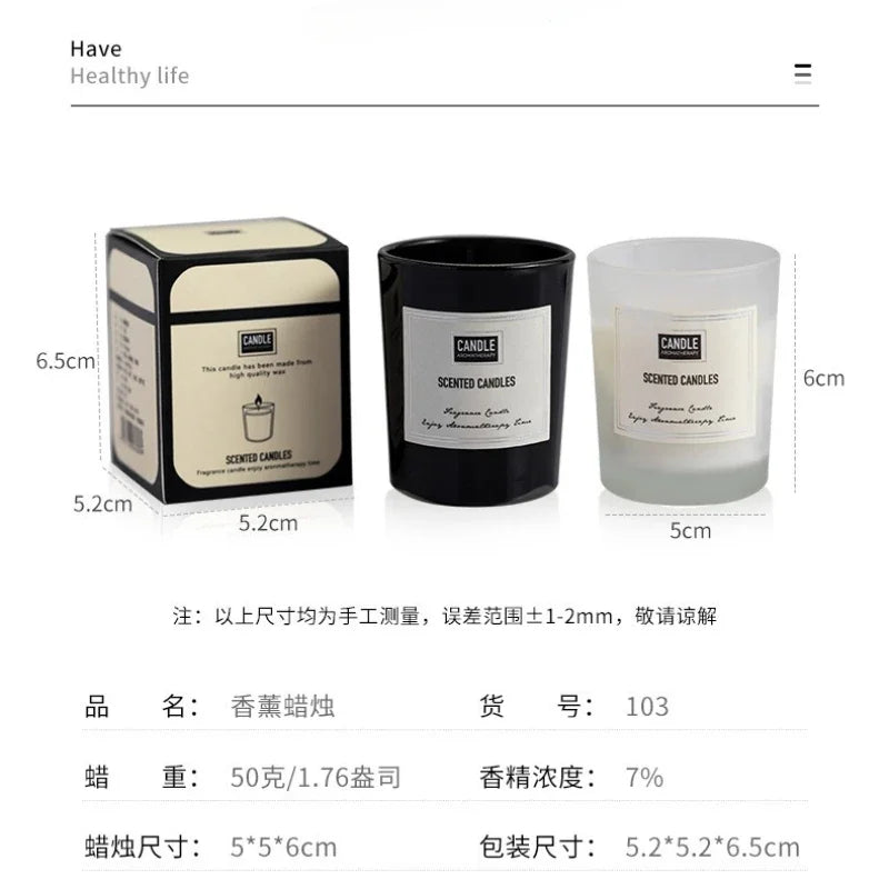 Vela de aromaterapia natural hecha con soja , purificación de aire para sala de estar y dormitorio, decoración de tazas de vela con fragancia duradera, 1 ud.