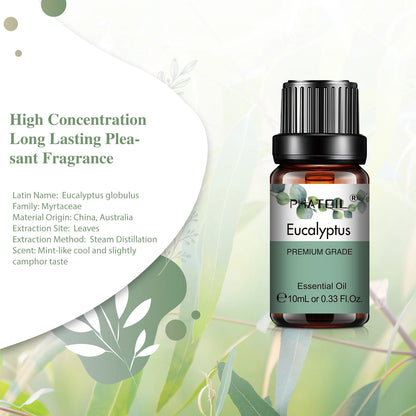 Aceites esenciales vegetales naturales PHATOIL 10 ml elige tu aroma favorito!