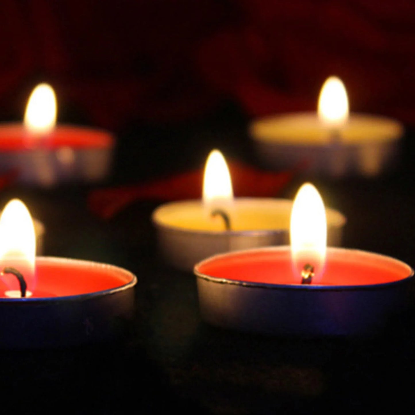 PACK 50 Velas de té- varios colores a elegir