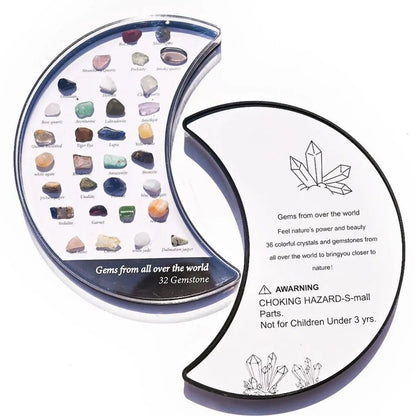 36/32 Conjuntos de gemas naturales surtidas NUEVA Colección Crystal Rock Natural