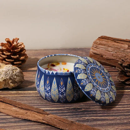vela de aromaterapia estilo etnico sin humo, dormitorio, sala de estar, vela perfumada de cera de soja hecha a mano, decoración del hogar