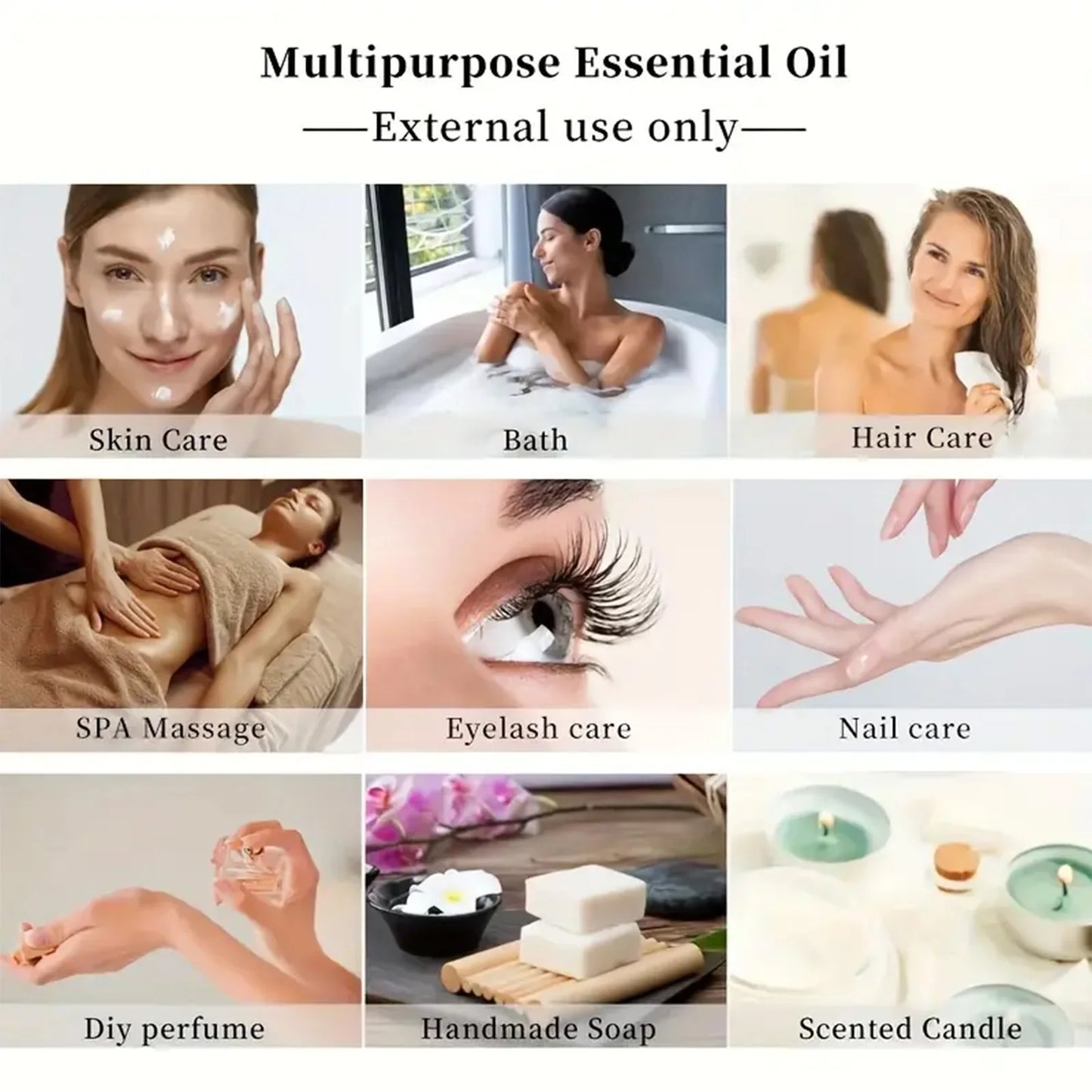 Aceite esencial de árbol de té para el cuidado de la piel, masaje, ducha, difusor de aceite esencial relajante para rostro, cuello