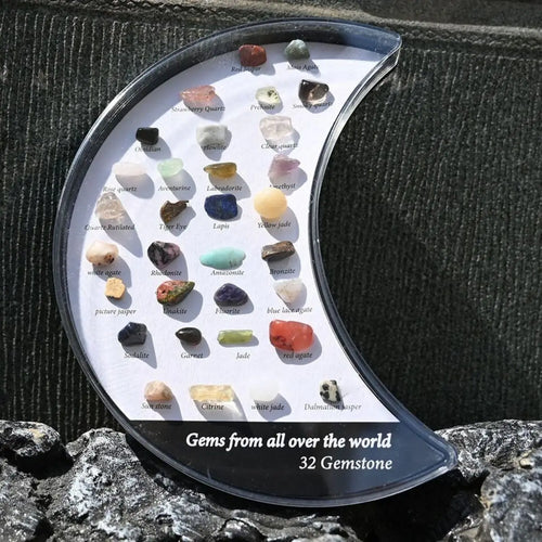 36/32 Conjuntos de gemas naturales surtidas NUEVA Colección Crystal Rock Natural