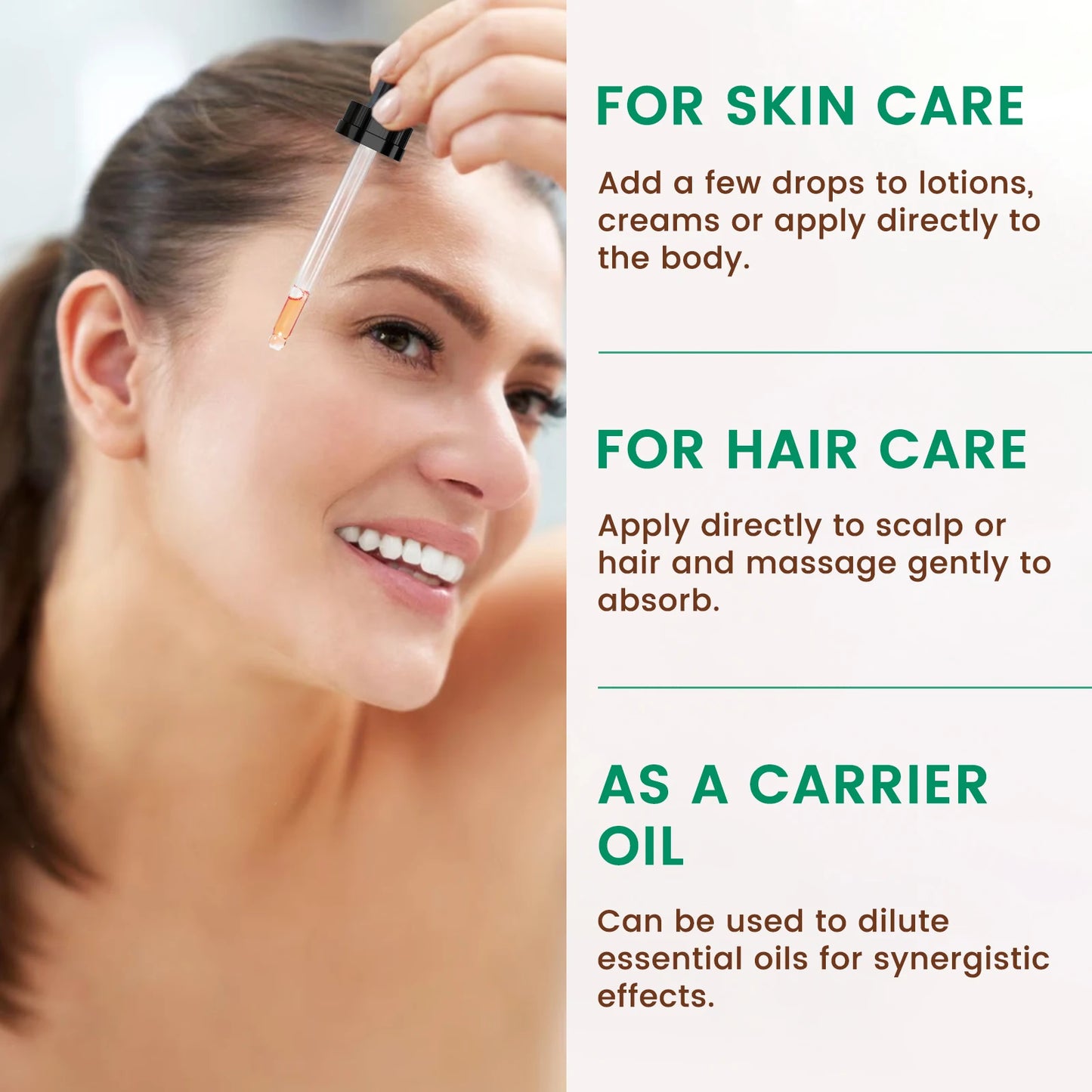 PHATOIL 118ml aceite de jojoba orgánico prensado en frío aceite portador de semillas de rosa mosqueta Natural puro hidratante para cara, cabello, piel y uñas