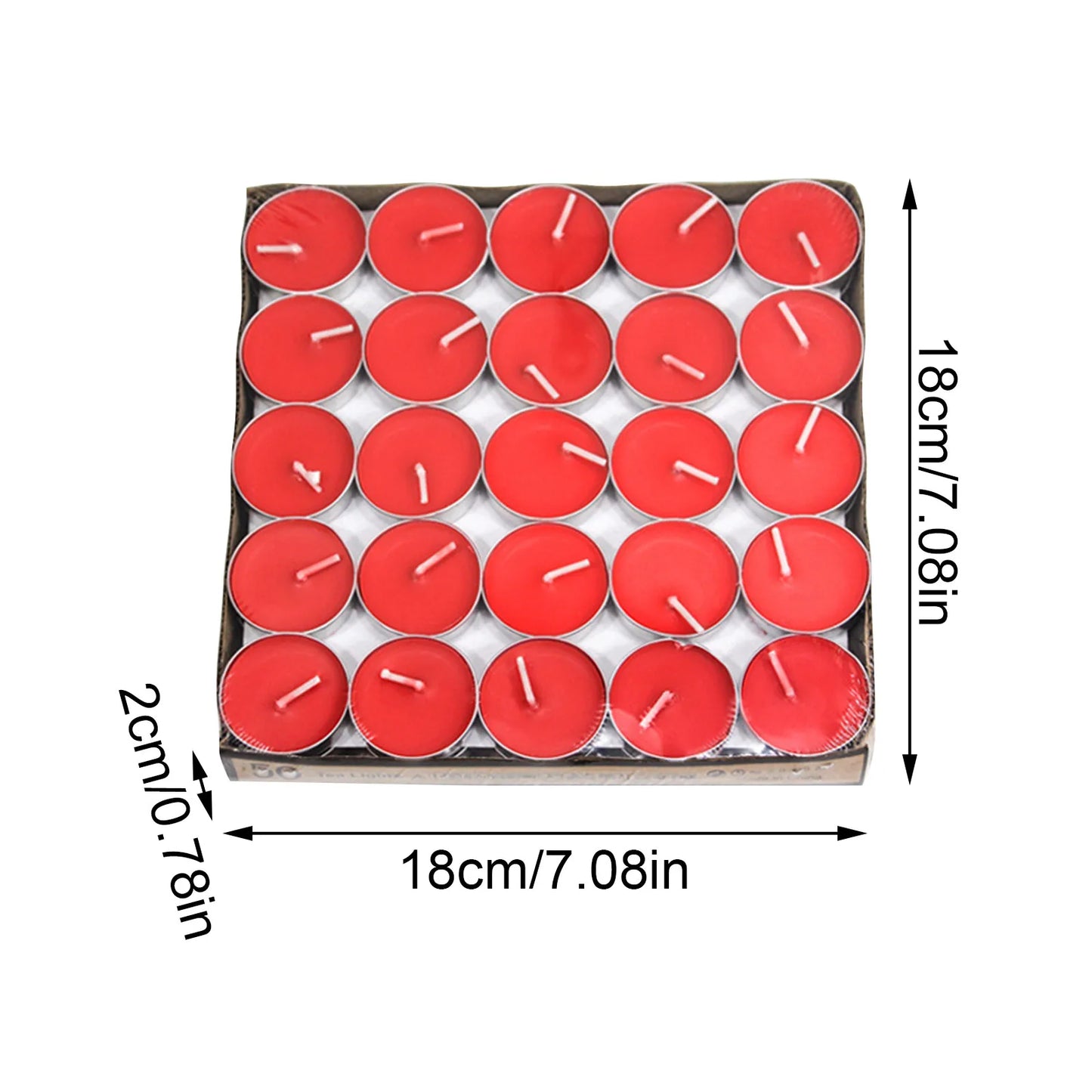 PACK 50 Velas de té- varios colores a elegir