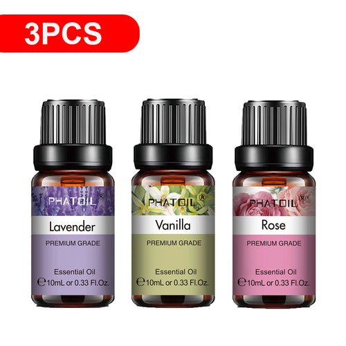 Aceites esenciales vegetales naturales PHATOIL 10 ml elige tu aroma favorito!