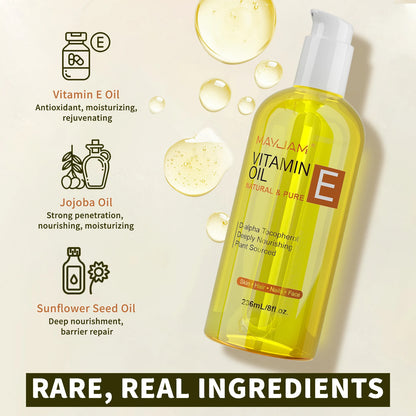 MAYJAM Aceite de vitamina E natural y puro Cuidado de la piel Hidratante Iluminador