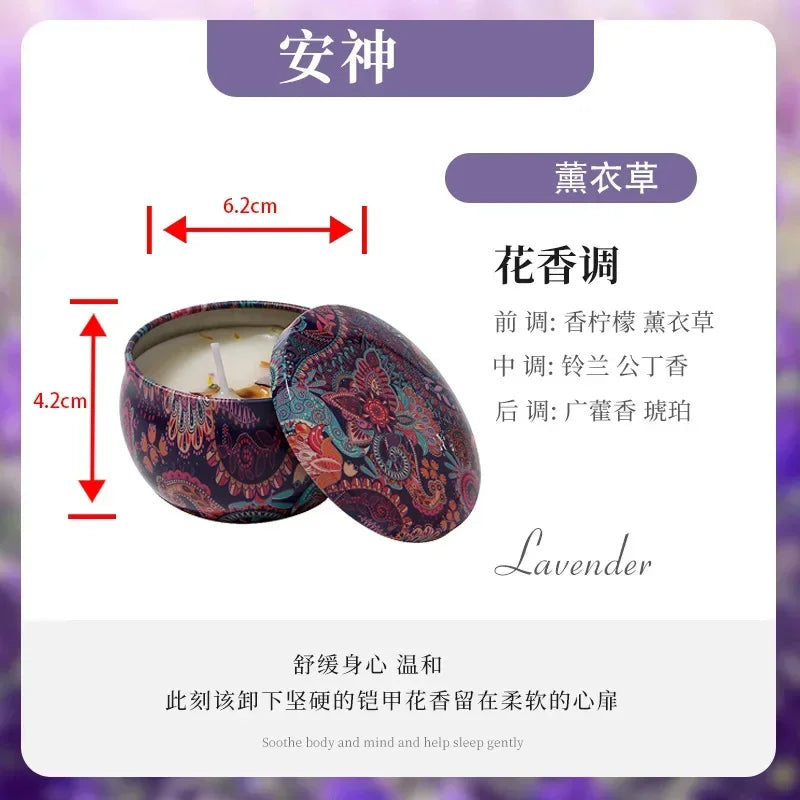 vela de aromaterapia estilo etnico sin humo, dormitorio, sala de estar, vela perfumada de cera de soja hecha a mano, decoración del hogar