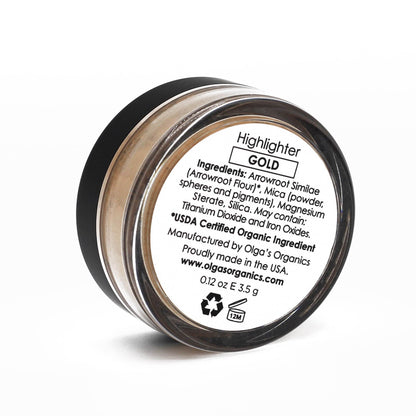Iluminador orgánico y mineral - Dorado