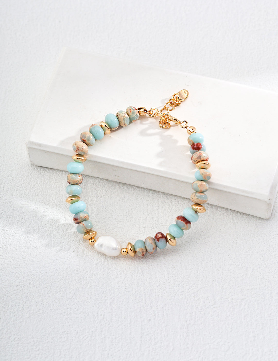 Natural Pearl Shoushan Stone Bracelet-0